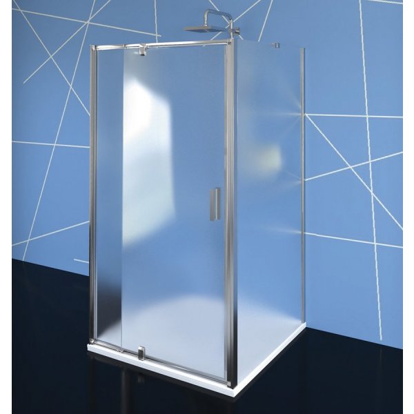 EASY třístěnný sprchový kout 900-1000x800mm, pivot dveře, L/P varianta, sklo Brick