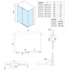 ALTIS obdélníkový sprchový kout 1300x1000 mm, L/P varianta
