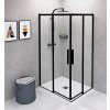 ALTIS BLACK obdélníkový sprchový kout 1000x900 mm, L/P varianta, rohový vstup, čiré sklo