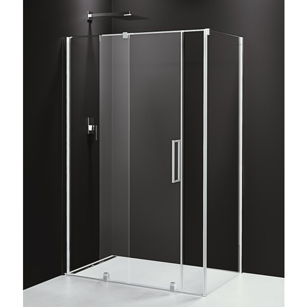 ROLLS obdélníkový sprchový kout 1100x900 mm, L/P varianta, čiré sklo