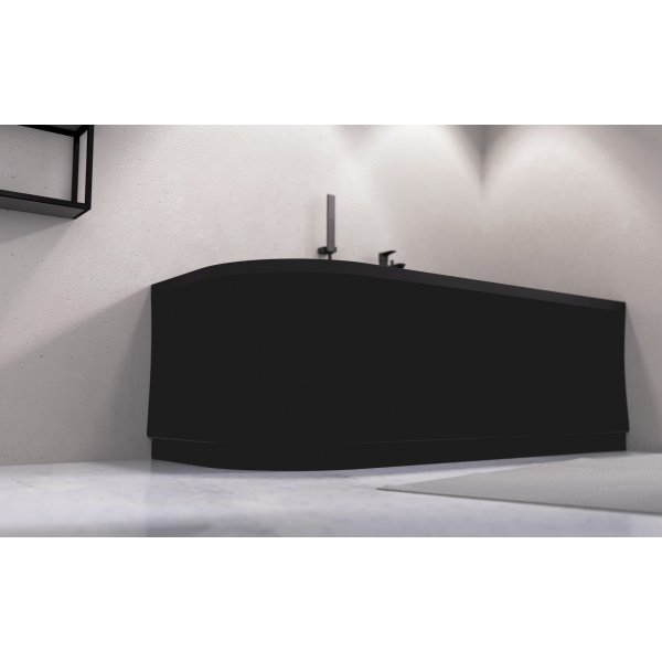 VIVA R asymetrická vana 175x80x47cm, černá mat