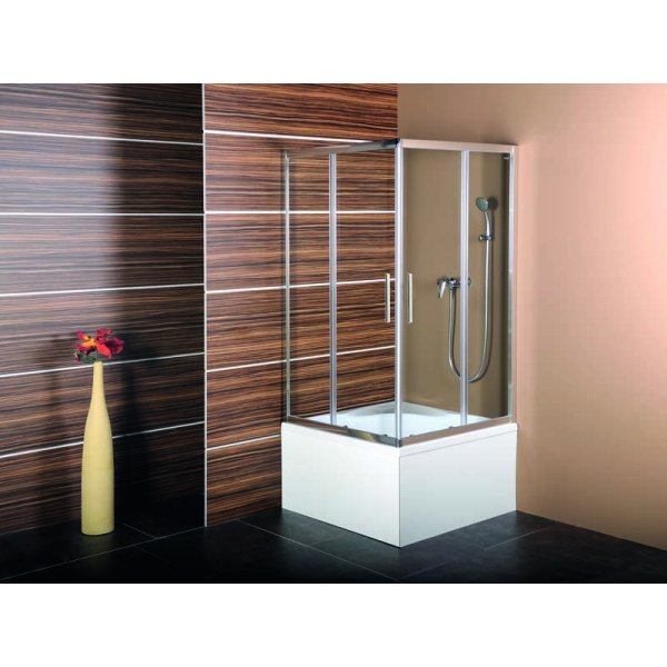 CARMEN hluboká sprchová vanička, čtverec 90x90x30cm, bílá
