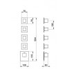 Baterie kryt SQUARE S, 4 funkce