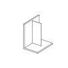 Pevná stěna MODULAR SHOWER k instalaci na zeď 150 cm