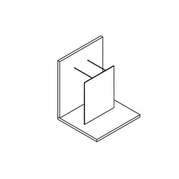 MODULAR SHOWER jednodílná zástěna WALK-IN, 1200mm