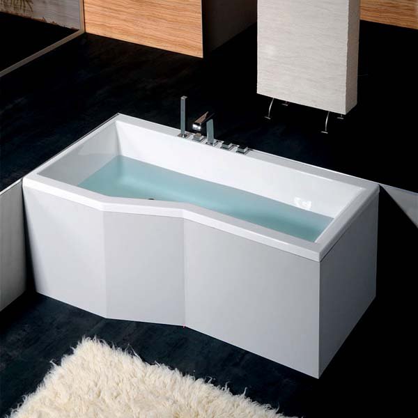 VERSYS L asymetrická vana 170x84x70x47cm, bílá