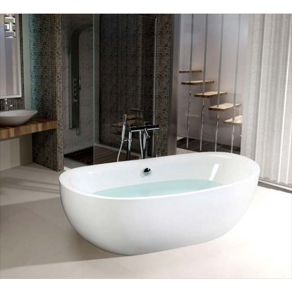 ZASU volně stojící vana 180x81x58cm, bílá