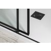 ALTIS LINE BLACK čtvercový sprchový kout 1000x1000 mm, rohový vstup, čiré sklo