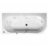 Masážní vana ASTRA L SLIM 165x80x48 cm HYDRO s PROFI LIGHT ovládáním, s automatickým Proplachem