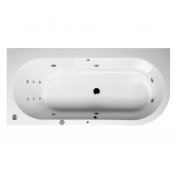 Masážní vana ASTRA L SLIM 165x80x48 cm HYDRO s PROFI LIGHT ovládáním, s automatickým Proplachem