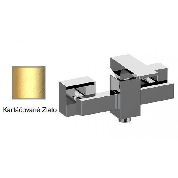 Baterie ABSOLUTE KARTÁČOVANÉ ZLATO sprchová páková