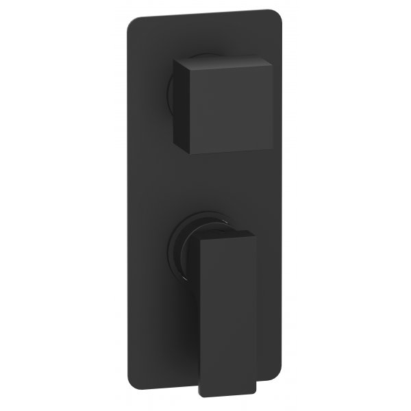 Baterie ABSOLUTE BLACK podomítková páková, 4 funkce