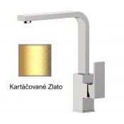 Baterie ABSOLUTE KARTÁČOVANÉ ZLATO umyvadlová stojánková, 1 prvek