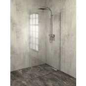 Sada lišt pro uchycení skla ARCHITEX LINE podlaha-stěna, šíře 120 cm, černá mat (náhrada: AL2116B)