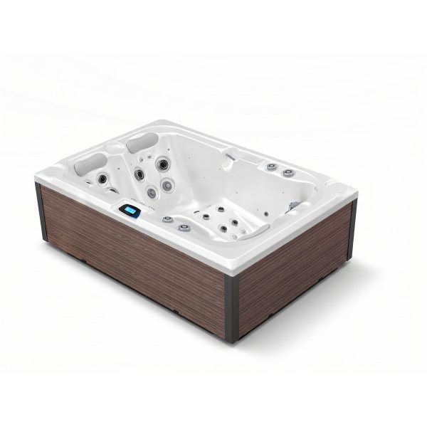 SPA vířivka MARINE IMPERIAL 216x150 cm, Bílá Perla/American Walnut, pro 3 osoby