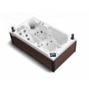 SPA vířivka SEAL SMART 216x125 cm, Bílá Perla/American Walnut, pro 2 osoby