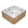 SPA vířivka UMBRA NEW 230x216 cm, Bílá Perla/Pacific Brown, pro 5 osob