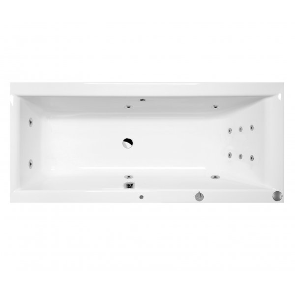 Masážní vana CLEO 160x75x48cm HYDRO s PROFI LIGHT ovládáním, s automatickým Proplachem