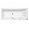 Masážní vana CLEO SLIM 180x80x48cm HYDRO + PERLIČKA s PROFI FLAT ovládáním, s automatickým Proplachem