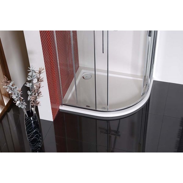 LUCIS LINE čtvrtkruhová sprchová zástěna 1200x900mm, L/R