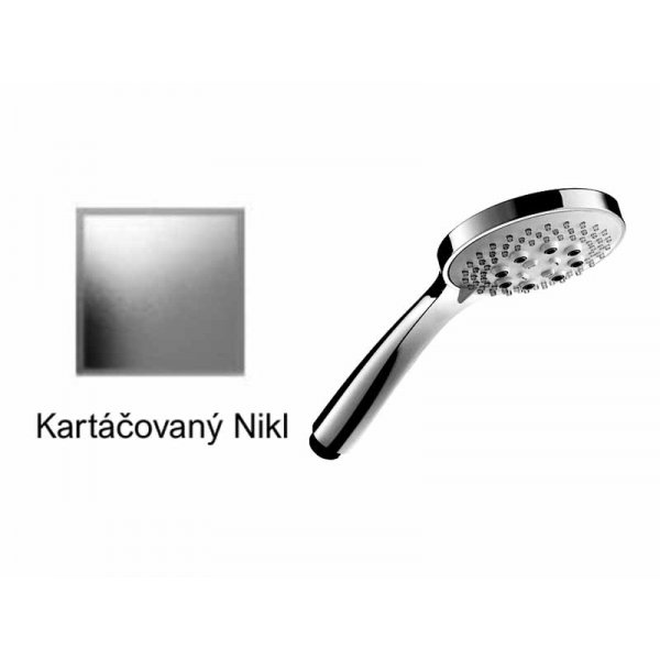 Ruční sprcha KARTÁČOVANÝ NIKL 3 funkční Ø10 cm