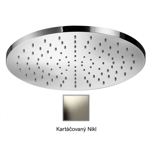 Sprcha kulatá KARTÁČOVANÝ NIKL Ø20 cm