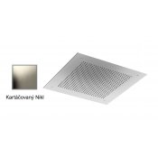 Zápustná VELVET RAIN sprcha KARTÁČOVANÝ NIKL 38x38 cm, 1 funkce