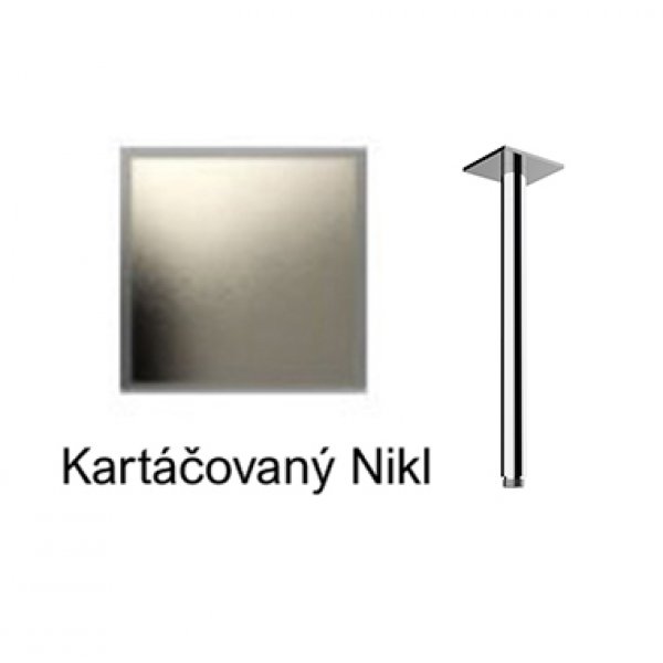 Sprchové ramínko svislé KARTÁČOVANÝ NIKL, 30 cm
