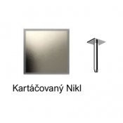 Sprchové ramínko svislé KARTÁČOVANÝ NIKL, 15 cm