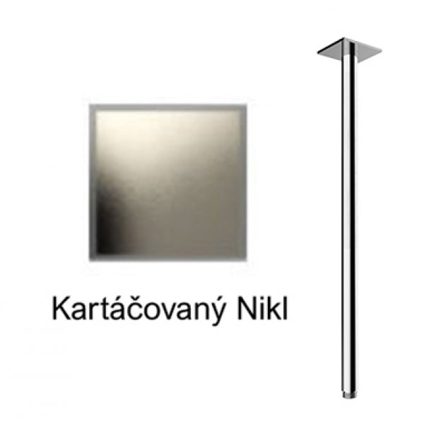 Sprchové ramínko svislé KARTÁČOVANÝ NIKL, 50 cm
