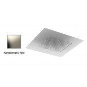 Zápustná VELVET RAIN sprcha KARTÁČOVANÝ NIKL s vodopádem 50x50 cm, 2 funkce