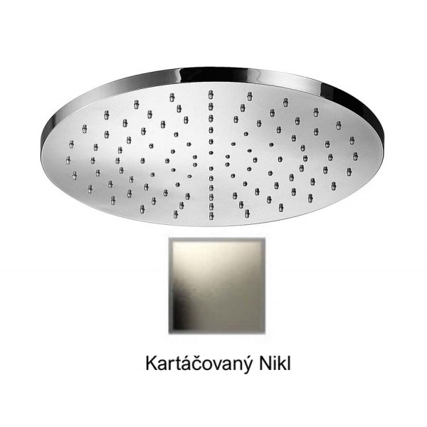 Sprcha kulatá KARTÁČOVANÝ NIKL Ø30 cm