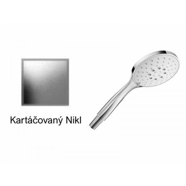 Ruční sprcha KARTÁČOVANÝ NIKL 3 funkční Ø13 cm