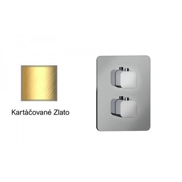 INFINITY T KARTÁČOVANÉ ZLATO baterie termostatická, 3 funkce