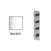 Baterie BÍLÁ MAT kryt SQUARE D, 3 funkce