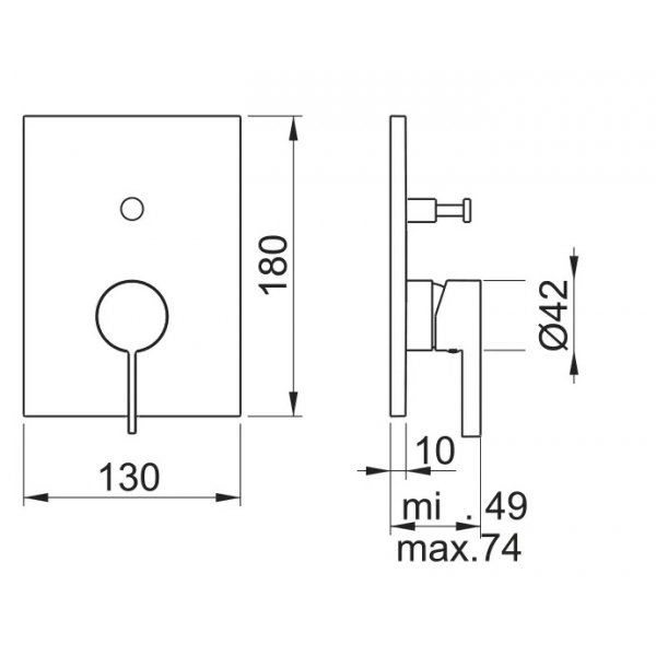 BLEND P baterie páková, 2 funkce