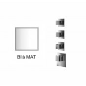 Baterie BÍLÁ MAT kryt SQUARE S, 3 funkce