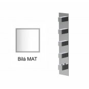 Baterie BÍLÁ MAT kryt SQUARE D, 4 funkce