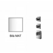 Baterie BÍLÁ MAT kryt ROUND+ KUKY S, 2 funkce