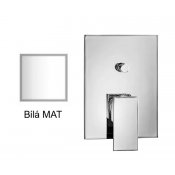 Baterie QUADRO P BÍLÁ MAT páková, 2 funkce