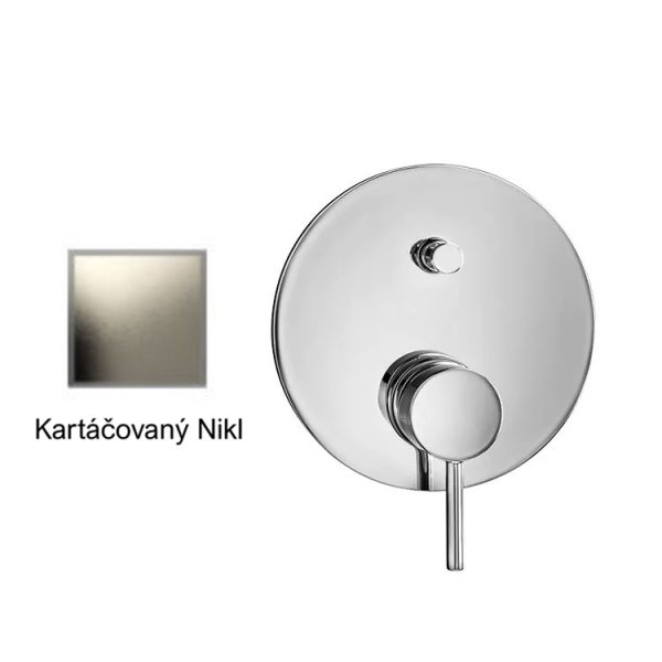 RONDO P KARTÁČOVANÝ NIKL baterie páková, 2 funkce