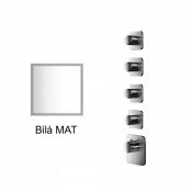 Baterie BÍLÁ MAT kryt ROUND+ KUKY S, 4 funkce