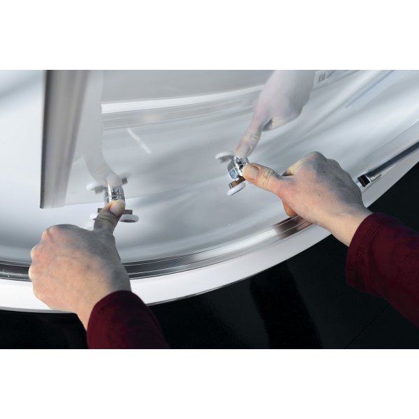 EASY čtvrtkruhová sprchová zástěna 1200x800mm, L/R, čiré sklo