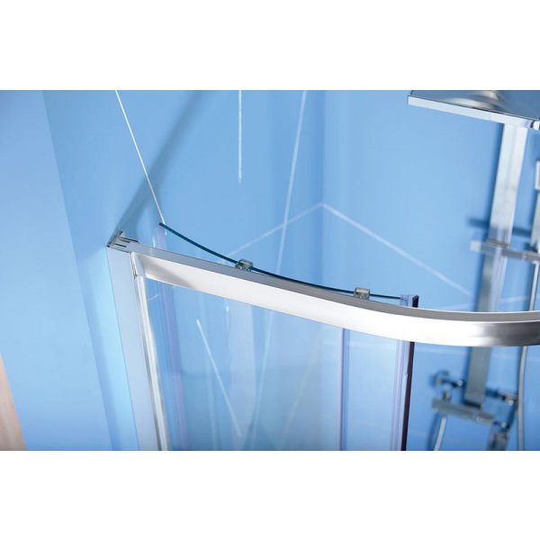 EASY čtvrtkruhová sprchová zástěna 900x800mm, L/R, čiré sklo