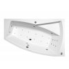 Masážní vana EVIA R 170x100x47 cm HYDRO + PERLIČKA s PROFI FLAT ovládáním, s automatickým Proplachem