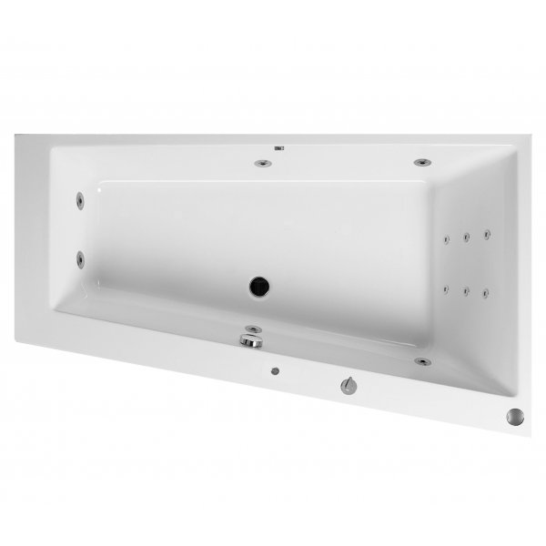Masážní vana EVO-S P 170x100x46 cm HYDRO s PROFI LIGHT ovládáním, s automatickým Proplachem