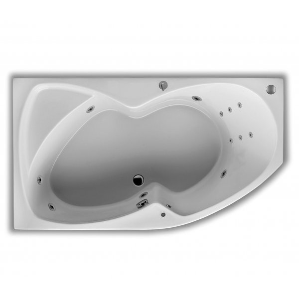 Masážní vana FONTANA L 150x90x45 cm HYDRO s PROFI LIGHT ovládáním, s automatickým Proplachem