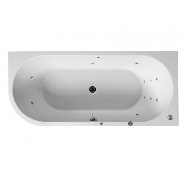 Masážní vana GEMINI R 170x75x43 cm HYDRO s PROFI LIGHT ovládáním, s automatickým Proplachem