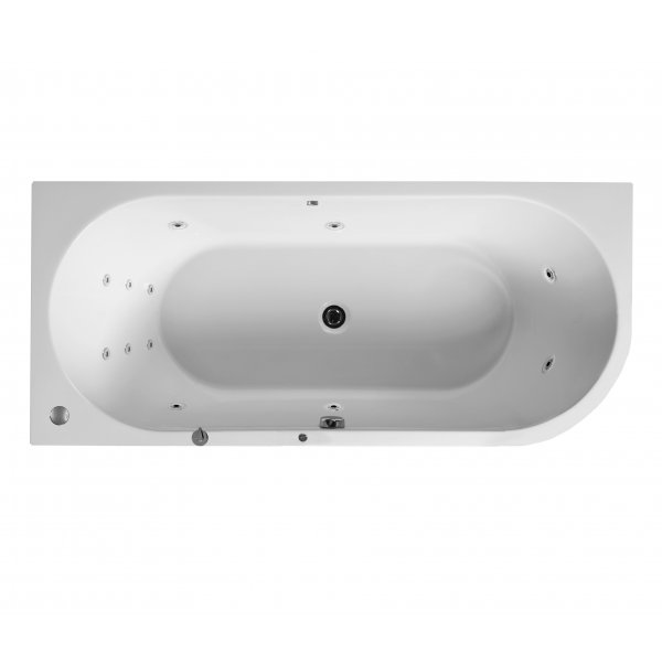 Masážní vana GEMINI L 170x75x43 cm HYDRO s PROFI LIGHT ovládáním, s automatickým Proplachem