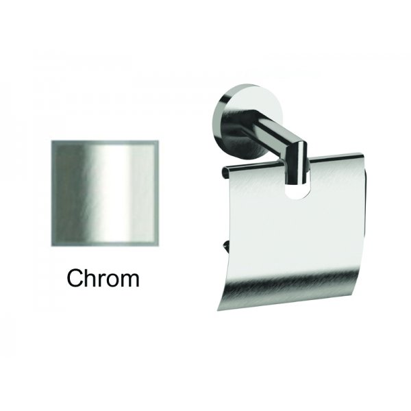 Držák toaletního papíru s krytem CHROM